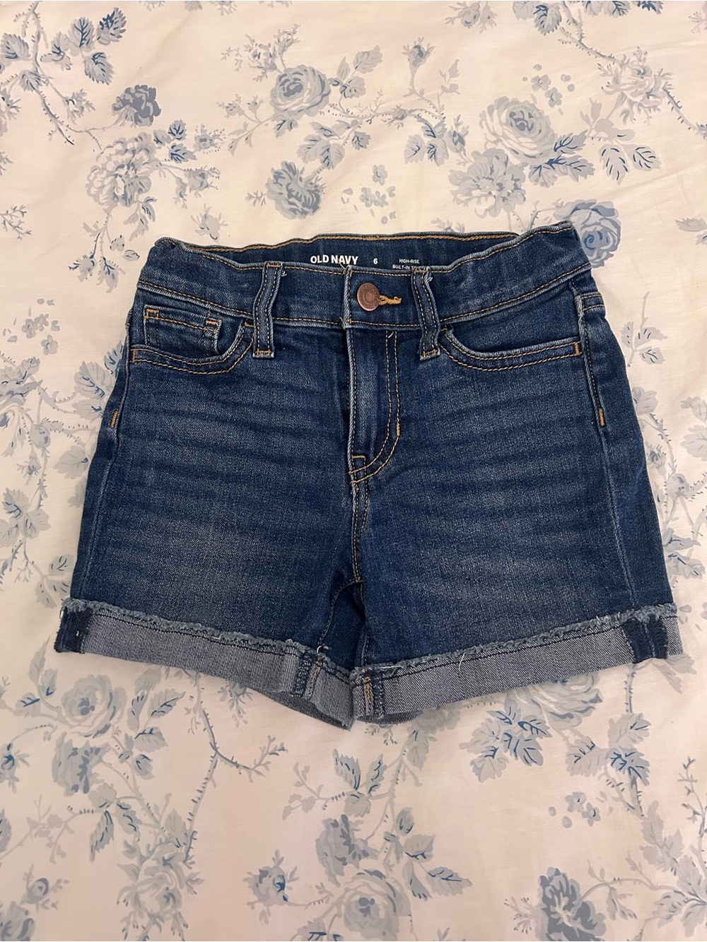 Old Navy Girls Rolled-Hem Denim Shorts